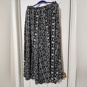 Black & White Maxi Skirt